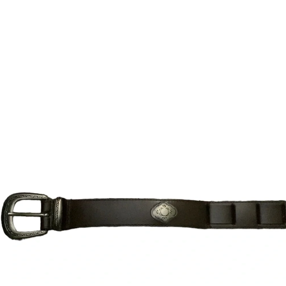 Genuine leather man made belt size small medium western cowboy